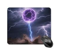 Ball Lightning Strike Mouse Pad Cute Square Mouse Mat Leather Non-Slip Rubber Base Mousepad Waterproof Computer Mouses Pad for Laptop Wireless Mouses Keyboard Home Office 25 * 30cm