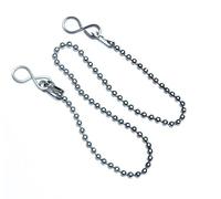 Ball/Link Type Chain for Sink Bath and Basin with S Hook 12” Chain (1x Ball Type Chain 300mm 12")