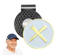 Ball Marker Hat Clip, Golf Hat Clip, Metal Golf Ball Marker with Hat Clip Accessories, Golf Accessories for Men and Women, Removable, Easily Attaches to the Golf Hat