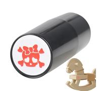 Ball Marker Stamp - Tennis Identification Ink Tool, Skull Bow Pattern Design, Compact Handheld Sports Accessory, Long Lasting Ink Formula With Precision Stamp | Suitable For Competitive