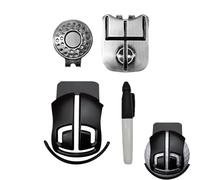 Ball Marker | Trident Alignment Template | Golf Ball Line Marker Tool Set - for Golfer Men Women Putting Green Driving Range Club Tournament Course Fathers Day Birthday