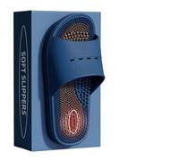 Ball Massage, Cool mop, Men's and Women's Home, Foot acupoints, Bathroom, Bath, Anti Slip Finger Pressure Board, Foot Therapy, Cool Slippers(543-Blue,42-43)