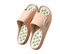 Ball Massage, Cool mop, Men's and Women's Home, Foot acupoints, Bathroom, Bath, Anti Slip Finger Pressure Board, Foot Therapy, Cool Slippers(Orange,40-41)