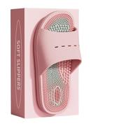 Ball Massage, Cool mop, Men's and Women's Home, Foot acupoints, Bathroom, Bath, Anti Slip Finger Pressure Board, Foot Therapy, Cool Slippers(543-Pink,36-37)