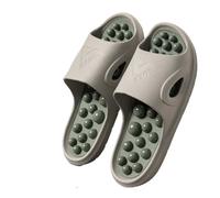 Ball Massage, Cool mop, Men's and Women's Home, Foot acupoints, Bathroom, Bath, Anti Slip Finger Pressure Board, Foot Therapy, Cool Slippers(Grey,40-41)