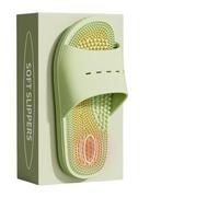 Ball Massage, Cool mop, Men's and Women's Home, Foot acupoints, Bathroom, Bath, Anti Slip Finger Pressure Board, Foot Therapy, Cool Slippers(543-Green,36-37)