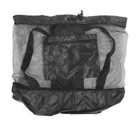 Ball Mesh Bag with Drawstring Large Capacity Oxford Cloth Storage Backpack for Football Basketball Volleyball Sports Equipment (L)