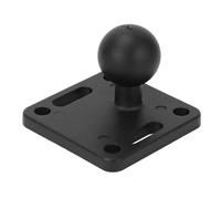 Ball Mount Base 1 Inch Rubber Ball Adapter Aluminum Alloy AMPS Square Plate for Boat Kayak Car Truck Treadmill ATV Marine Grade CNC Machined Hard Anodized III Surface Finish