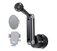 Ball Mount Extension Arm | 360 Degree Rotating Connector | Bracket for Phone Extension Pole, Air Grate, Dash Clamp for Car Sedan Pickup SUV Scooter