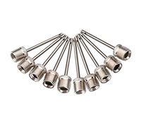 Ball Needle Stainless Steel Inflating Pump Needle For Sports Soccer Basketball Football Ball 10Pcs