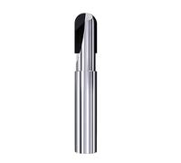 Ball Nose End Mill Cutter for Aluminum Copper Carbon Fiber, Diamond Coated 3 Flute Milling Tool, Ideal for Fiberglass and Bakelite Cutting, R0.5x4x50mm