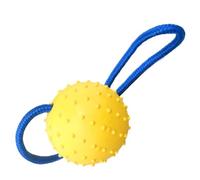 Ball on Rope Dog Toy,Bite Resistant Pet Ball Interactive Dog Ball with Rope - Training Ball Launchers Squeaky Tug Chew Toy for Breed & Small Dogs
