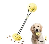 Ball on rope dog toy, dog suction cup tug toy, tug of war toy for dogs, training equipment for dogs, teething toy, rope and ball, mentally stimulating training toy for small