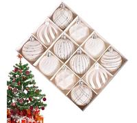 Ball Ornaments - Hangable Pendant Decor - Soft 2.4 Inch Ball Ornament for Outdoor Tabletop Pathway Garden Christmas Tree Fireplace Banister Window Garland Stair