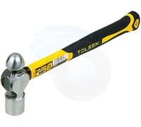Ball Pein Hammer Fiberglass Handle 16Oz Carbon Steel Head