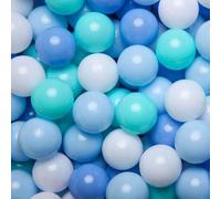 Ball Pit Balls for Toddler, Baby Plastic Playballs Kids Soft Pastel Non-Toxic BPA-Free, 100 Balls (Green Blue)