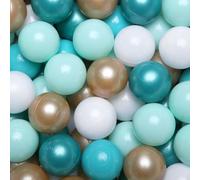 Ball Pit Balls for Toddler Soft Plastic Playballs Pearl Green Brown 100pcs