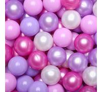 Ball Pit Balls for Toddler Soft Plastic Playballs Pearl Pink Purple 100pcs