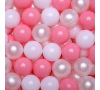 Ball Pit Balls for Toddler Soft Plastic Playballs Pink Pearl White 100pcs