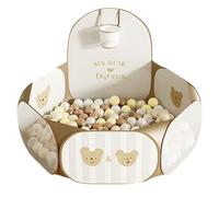 Ball Pit - Foldable Playpen Tent, Child Activity Playset with Easy Setup, Indoor Outdoor Toy Material, Kids Playpen with Fun Design for Boys Girls Living Room Bedroom Playroom Nursery