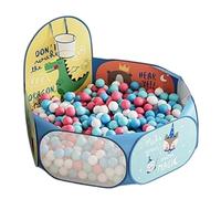 Ball Pit Playpen - Folding Tent, Pool Design, Large Ball Pit, Attached Storage Basket | Multi-Purpose Indoor Outdoor Play Area for Living Room Bedroom Nursery Kindergarten Travel Fun Setup Easy Clean