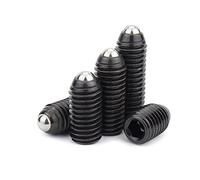 Ball Plunger Spring Hex Socket, Grade 12.9 Alloy Steel Hex Socket Spring Ball Headless Set Screw M3-M16 6mm-40mm(M6x25mm 10pcs)