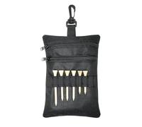 Ball Pouch - Compact Zipper with Storage Case, Small Items Belt Organizer for Golf Training Outdoor Practice, Handy Golf Accessory Bag Men Women Dad Golfer, Travel Sports Gear Holder
