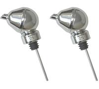 Ball Pourer Chrome 25ml Spirit Pourer, Shot Pourer, Bar Pourer - Pour a 25ml Measure Every Time! (Pack of 2)