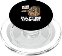 Ball Python Adventurer Funny Reptile Owner Snake Lover PopSockets PopGrip for MagSafe