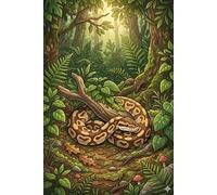 Ball Python Journal - Natural Habitat Cover: Part of the Lizard Collection - Themed for Kids, Teens & Adults - with Unlined Pages