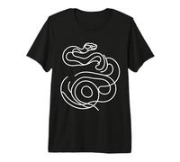 Ball Python Line Art Herpetologist Premium T-Shirt