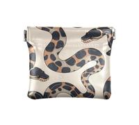Ball Python Minimalist Fashion Women's Leather Coin Purse Wallet Fancy Card Cases Money Organizers for Women monederos pequenos para monedas