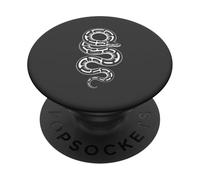 Ball Python Morph Lover Snake Graphic Anthracite PopSockets Adhesive PopGrip