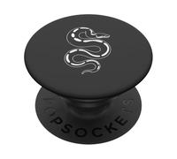 Ball Python Morph Lover Snake Graphic Anthracite PopSockets Adhesive PopGrip
