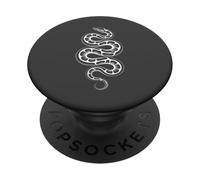 Ball Python Morph Lover Snake Graphic Anthracite PopSockets Adhesive PopGrip