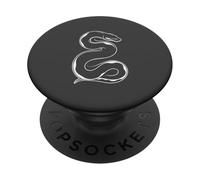 Ball Python Morph Lover Snake Graphic Anthracite PopSockets Adhesive PopGrip