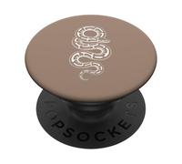 Ball Python Morph Lover Snake Graphic Brown PopSockets Adhesive PopGrip