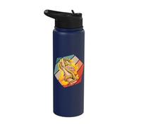 Ball Python pet Snake Reptile Art Exotic pet Snake Lover Stainless Steel Insulated Water Bottle