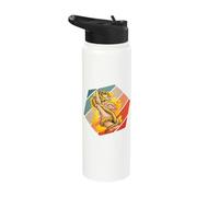 Ball Python pet Snake Reptile Art Exotic pet Snake Lover Stainless Steel Insulated Water Bottle