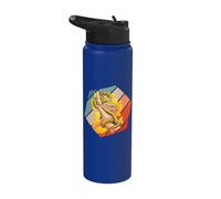 Ball Python pet Snake Reptile Art Exotic pet Snake Lover Stainless Steel Insulated Water Bottle