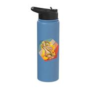 Ball Python pet Snake Reptile Art Exotic pet Snake Lover Stainless Steel Insulated Water Bottle