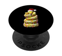 Ball Python Snake Christmas Hat Xmas PopSockets Adhesive PopGrip