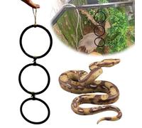 Ball Python Snake Climbing Rings, Snake Climbing Accessories for Reptile Habitats, Snake Climbing Rings for Ball Python Playground Climbing Toys, for Ball Python Corn Snake, Bearded Dragons