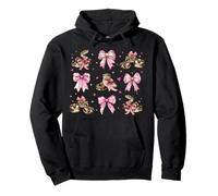 Ball Python Snake Girl Coquette Bow Pink Mom Pullover Hoodie
