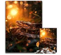 Ball Python Snake Jigsaw Puzzles 1000 Pieces for Adults Difficult Puzzles for Adults Perfect DIY Art Decor Or Birthday Gift 1000 PCS(75x50cm)