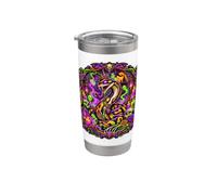 Ball Python Snake Skulls Skeletons Spooky Scary Horror Stainless Steel Insulated Tumbler