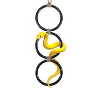 Ball Python Tank Accessories, Snake Climbing Accessories for Reptile Habitats, Black Corn Snake Climbing Toy(17.1x3.5 inch, Black)