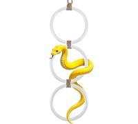 Ball Python Tank Accessories, Snake Climbing Accessories for Reptile Habitats, White Corn Snake Climbing Toy(17.1x3.5 inch, White)