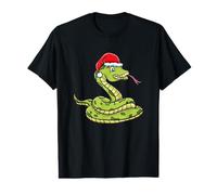 Ball Python with Christmas Hat Python Owner Gift Value Graphic T-Shirt