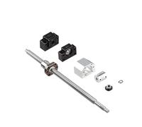 Ball Screw 1Set 1605 Ballscrew/SFU1605 Ball Screw Kit 250-1550mm End Machined With Ballnut+BK/BF12 Support+DSG16H+Coupling(Sfu1605 kit,500mm)